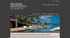 Desktop Screenshot of premierpropertiesstbarth.com
