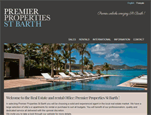 Tablet Screenshot of premierpropertiesstbarth.com
